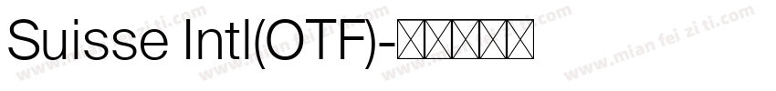 Suisse Intl(OTF)字体转换